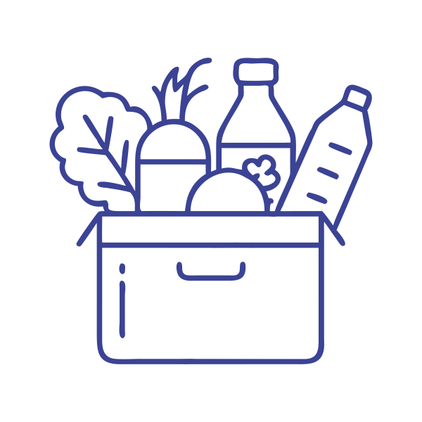 Food and craft market icon