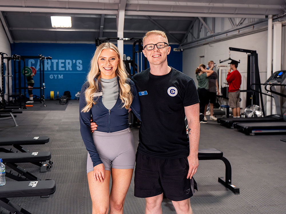 Josh and Hannah, Co-owners, Carter's Gym