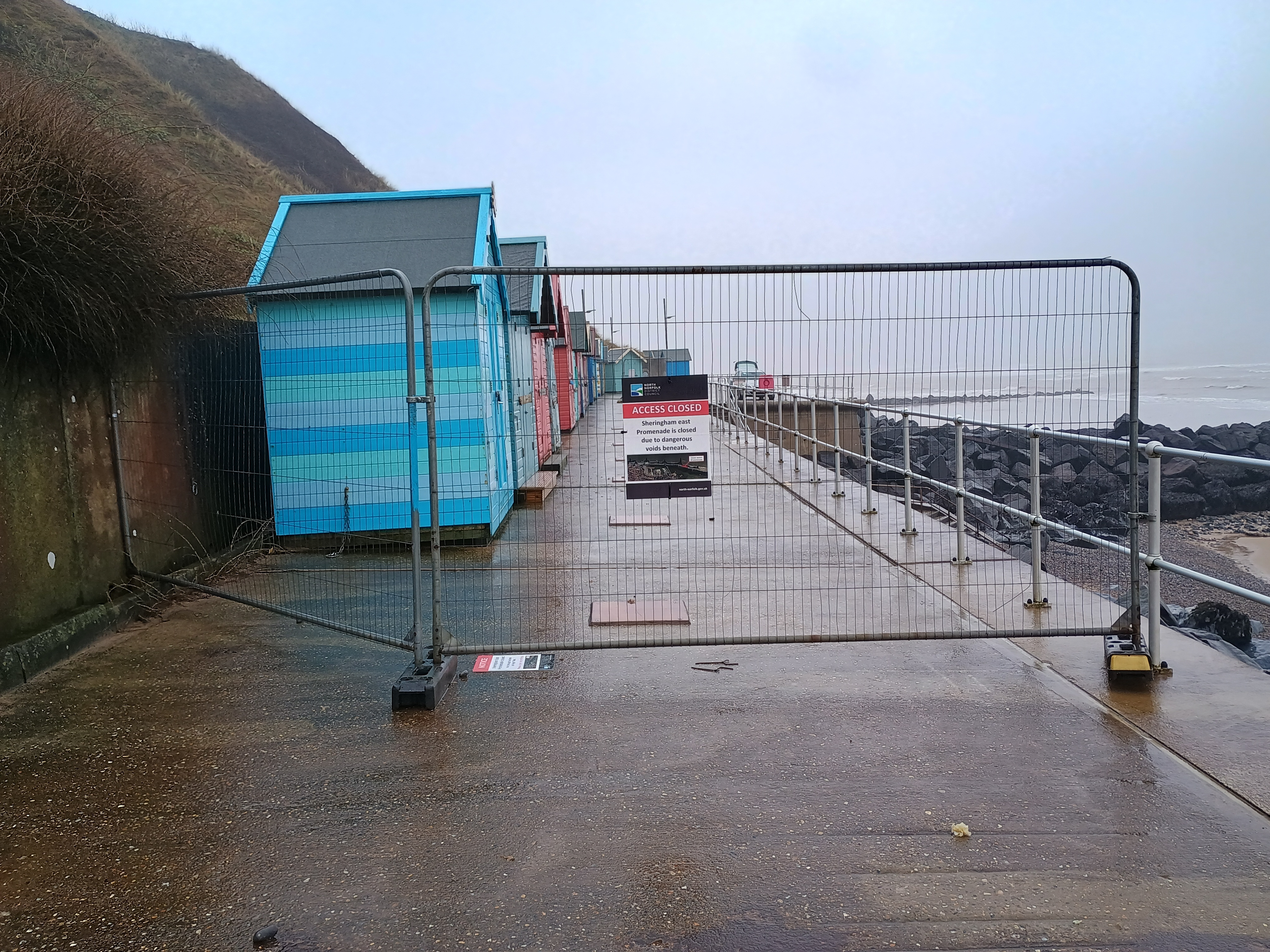 Void beneath Sheringham Prom